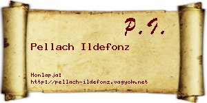 Pellach Ildefonz névjegykártya